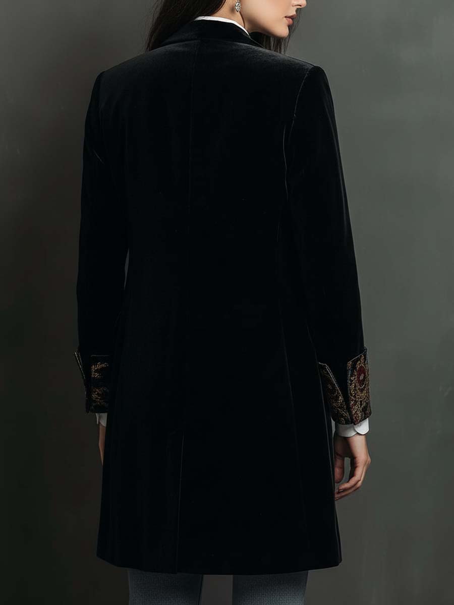 Veraperle blazer de terciopelo, espalda, foto del proveedor